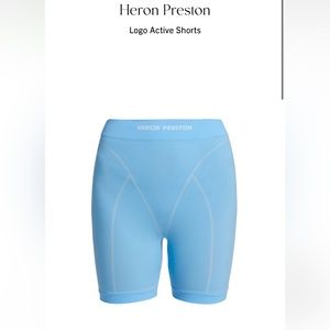 Heron Preston logo active shorts